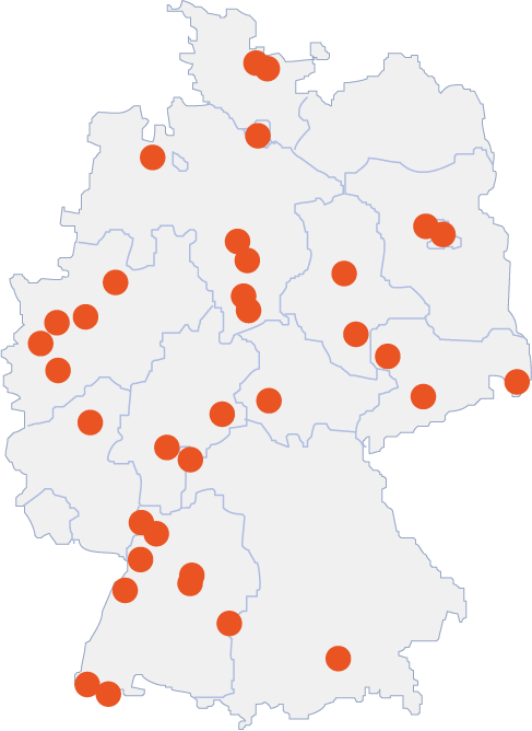 Standorte des BNLD